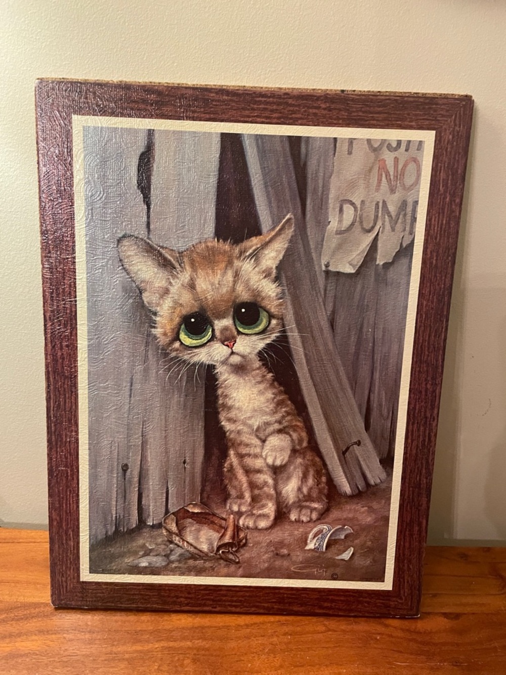 MCM vintage Gig Pity Kitty retro print cat